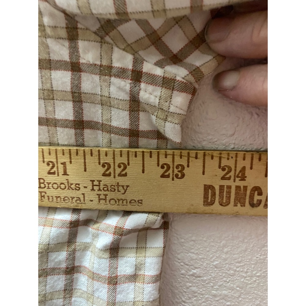 Eddie Bauer lot of 2 Mens Large Plaid Long Sleeve Button Down Shirt Size - Picture 12 of 13